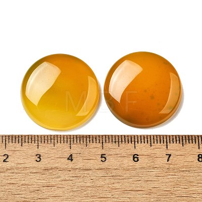 Natural Yellow Agate Cabochons G-E492-I-01-1