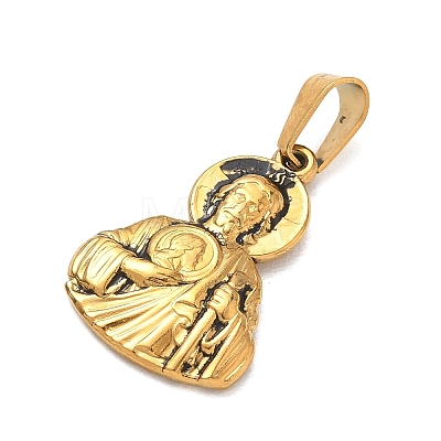 Religion 304 Stainless Steel Pendants STAS-H264-13E-AG-1