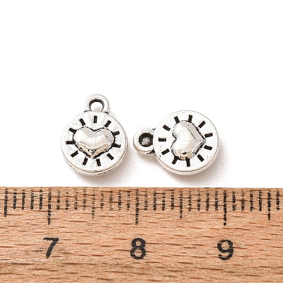 Tibetan Style Alloy Charms AL-CBA5212-05AS-1