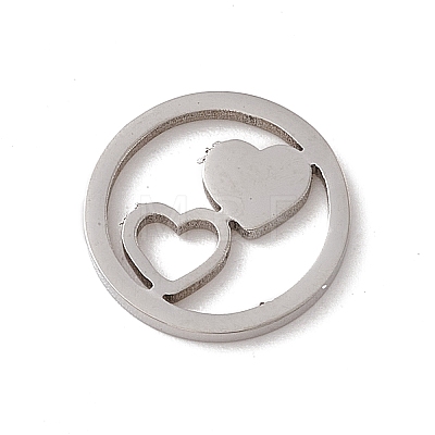 Valentine's Day 304 Stainless Steel Linking Rings STAS-G297-07P-1