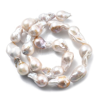 Natural Nucleated Pearl Beads Strands PEAR-B004-15K-02A-1