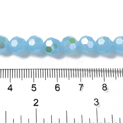 Imitation Jade Glass Beads Strands EGLA-A035-J8mm-L07-1