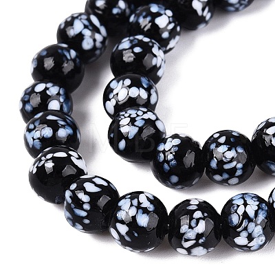 Handmade Lampwork Beads Strands LAMP-N037-07D-1