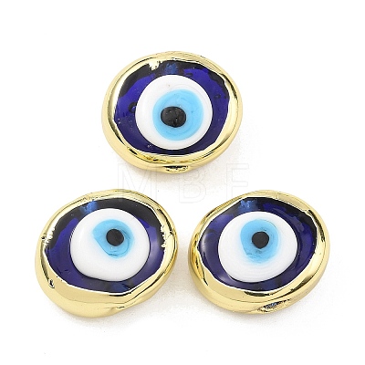 Handmade Evil Eye Lampwork Beads LAMP-D006-08G-11-1