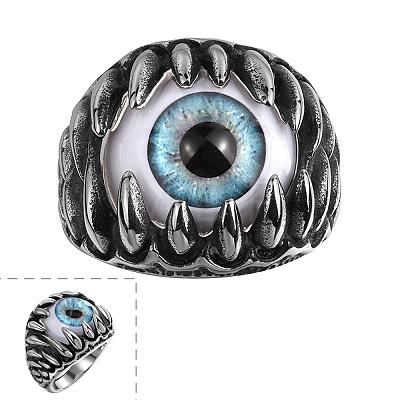 Unique 316L Surgical Stainless Steel Men Rings RJEW-BB06668-8-1
