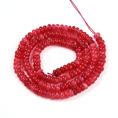 Dyed Natural White Jade Beads Strands X-G-T139-57A-09-1