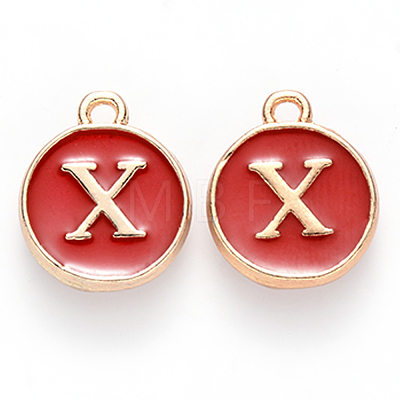 Golden Plated Enamel Alloy Charms ENAM-SZ0001-26C-X-1