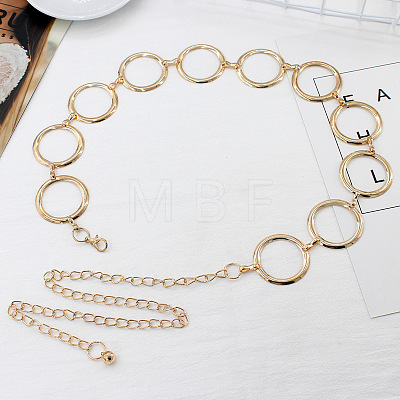 Alloy Ring Link Waist Chains for Women WGA6EEF-01-1