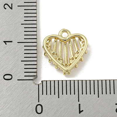 Valentine's Day Brass Micro Pave Cubic Zirconia Pendant
s ZIRC-R020-02G-1