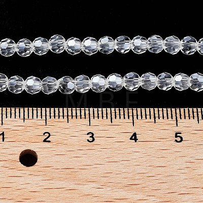 Electroplate Transparent Glass Beads Strands EGLA-A035-T4mm-A19-1