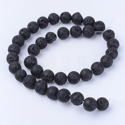 Natural Lava Rock Beads Strands X-G-Q462-10mm-24-1