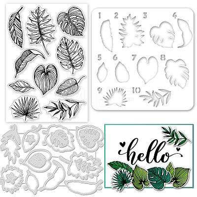 Globleland 1 Sheet PVC Plastic Stamps DIY-GL0009-05-1