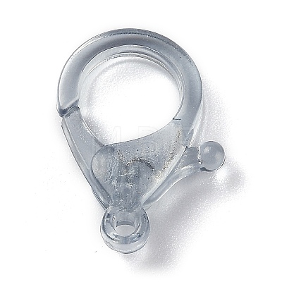 Transparent Plastic Lobster CLaw Clasps KY-H005-A04-1