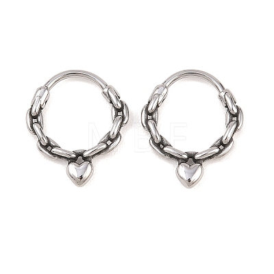 316 Stainless Steel Cartilage Earrings AJEW-C044-16A-AS-1