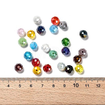 24 Colors Electroplate Glass Beads EGLA-JP0002-04B-8mm-1