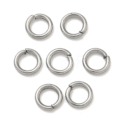Tarnish Resistant 304 Stainless Steel Open Jump Rings STAS-Q186-02-4x0.7mm-1