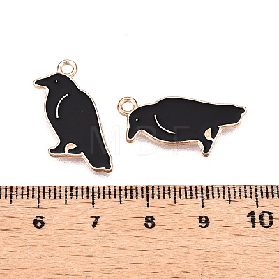 Halloween Theme Alloy Enamel Pendants PALLOY-N176-45-RS-1