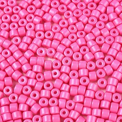 Opaque Baking Paint Glass Seed Beads SEED-T008-02I-1