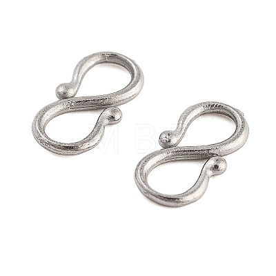 Non-Tarnish 304 Stainless Steel S-Hook Clasps STAS-L082-001P-01-1