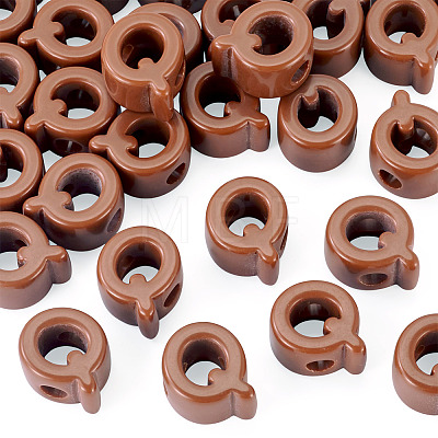 Opaque Acrylic European Beads OACR-TAC0019-006Q-1