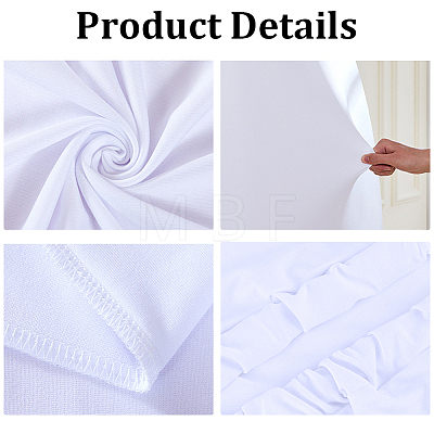 Cloth D-shaped Arch Backdrop Cover for Birthday Party Wedding Baby Shower Decorations DIY-WH20079-043A-1