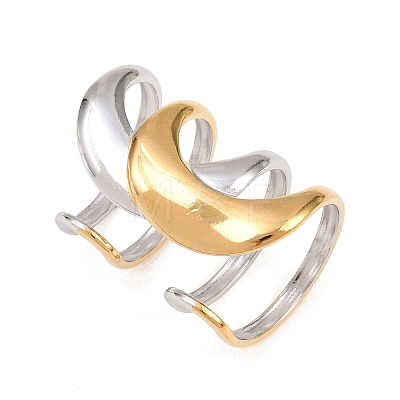 304 Stainless Steel Cuff Open Rings SA-H001-11GP-1