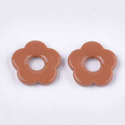 Opaque Acrylic Pendants X-OACR-T011-55-1