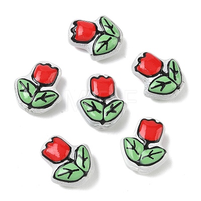 Transparent Glass Enamel Beads LAMP-C023-01F-1