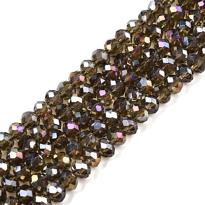 Electroplate Glass Beads Strands EGLA-A034-T10mm-B19-1
