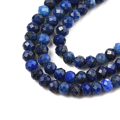 Dyed Natural Lapis Lazuli Beads Strands G-K376-B05-01-1