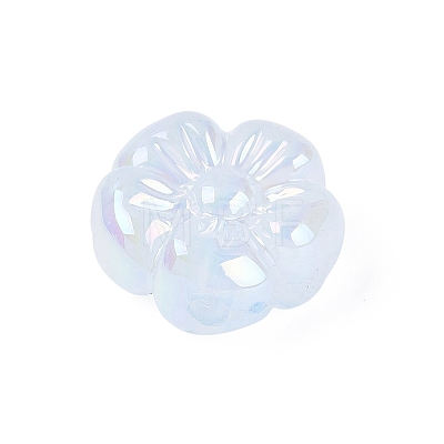 UV Plating Opaque Acrylic Beads OACR-N161-08B-1