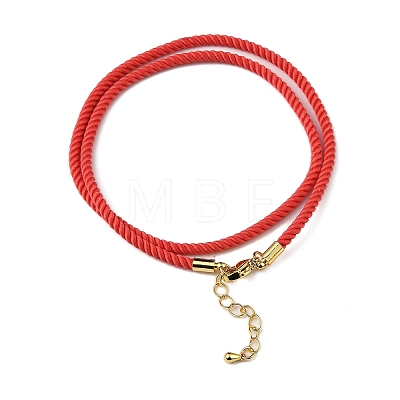 Nylon Milan Cord Necklace Making MAK-M028-01G-22-1