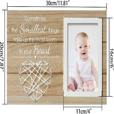 MDF Photo Frame DJEW-WH0036-008-1