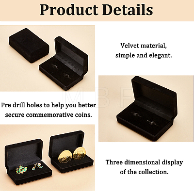 Velvet with Plastic Jewelry Set Box CON-WH0097-03B-1