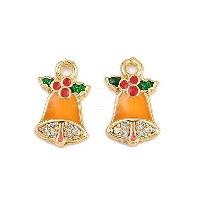 Brass Micro Pave Cubic Zirconia Charms LS-KK-Z129-01G-02-1