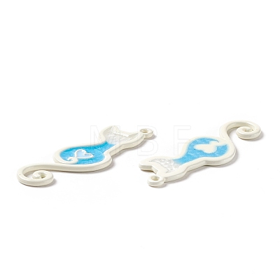 Spray Painted Alloy Enamel Pendants FIND-I019-03C-1