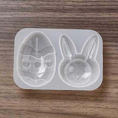 Easter Egg & Rabbit Silicone Fondant Molds DIY-G079-04-1