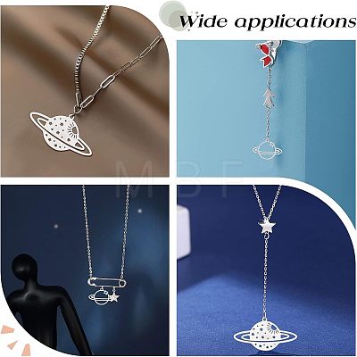 Unicraftale 8Pcs 4 Style Ion Plating(IP) 201 Stainless Steel Pendants STAS-UN0027-63-1