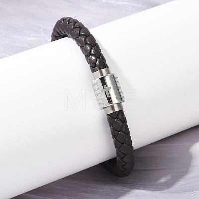 Braided Microfiber Leather Cord Bracelets BJEW-D304-13P-01-1