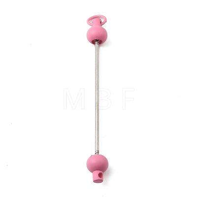 Plastic Beadable Keychain Bar for Jewelry Making DIY Crafts AJEW-C040-01B-1-1