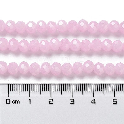 Baking Painted Imitation Jade Glass Bead Strands X-DGLA-A034-J8MM-A26-1