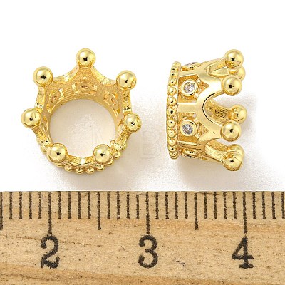 Brass European Beads KK-L075-020LG-1