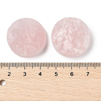 Natural Rose Quartz Cabochons G-K338-39E-02-1
