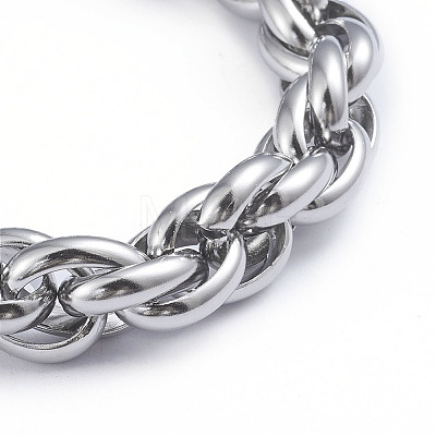 304 Stainless Steel Rope Chain Bracelets X-BJEW-L673-003-P-1