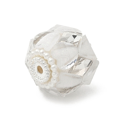 Transparent Acrylic Beads CLAY-NH0003-04S-1