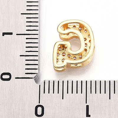 Brass Micro Pave Cubic Zirconia Charms KK-N254-217G-G-1