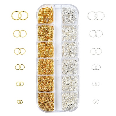 1280Pcs Iron Open Jump Rings IFIN-YW0003-53-1