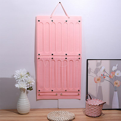 2Pcs 2 Styles Felt Large Capacity Hair Clips Storage Hangers AJEW-ME0003-34A-1