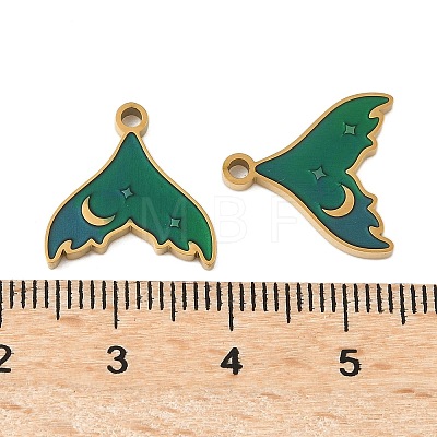 304 Stainless Steel Enamel Pendants STAS-Z139-03G-07-1