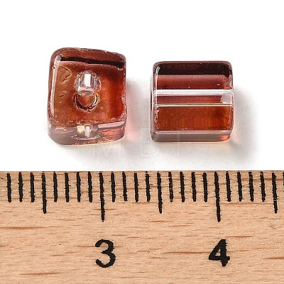 Two Tone Transparent Glass Beads GLAA-NH0001-03C-1